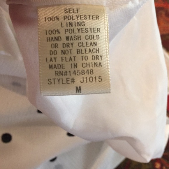 White jumpsuit with black polkadots! - Picture 6 of 6